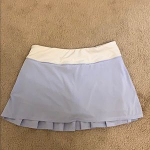 lululemon tennis skirt/blue/orange/regular/6